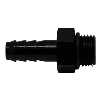 6AN to 5/16 Triple Barb Fitting Anodized Matte Black
