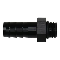 6AN  to 1/2  Triple Barb Fitting Anodized Matte Black