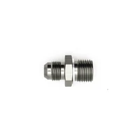 6AN Male Flare to M16 X 1.5 Male Metric Adapter (Incl Crush Washer), Anodized DW Titanium