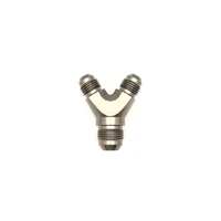 6AN Male Flare and 6AN to 8AN Male Flare Y Block Fitting