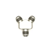 10AN Male Flare and 10AN to 10AN Male Flare Y-Block Fitting