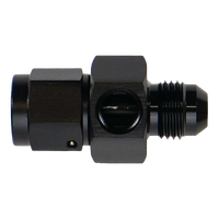 6AN Male Flare to Female Flare Swivel with 1/8th npt