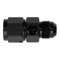8AN Male Flare to Female Flare Swivel with 1/8th npt