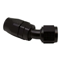 10AN Female Flare Swivel 30-Degreehose End CPE Anodized Matte Black