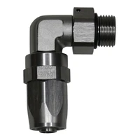 8AN ORB Female Swivel 90-Degree Hose End CPE Anodized DW Titanium