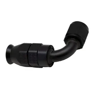 6AN Female Swivel 90-Degree Hose End PTFE Anodized Matte Black
