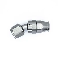 6 AN Female Flare Swivel  30-degree Hose End PTFE anodized DW titanium