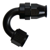 8 AN Female Flare Swivel (Incl Ferule/Olive) 150-degree Hose End PTFE