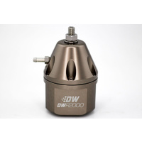 DWR2000 Adjustable Fuel Pressure Regulator - Dual -10AN Inlet/-8AN Outlet - Titanium