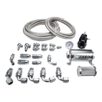 X2 Series Pump Hanger -8AN feed with -6AN return PTFE Plumbing Kit (Civic 92-00)