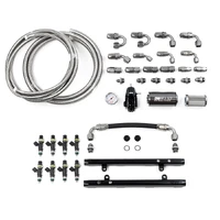 Coyote 5.0 Fuel Rails w/Crossover, 1000cc/min Injectors + Full Return Plumbing Kit (Mustang/F-150 11-17)
