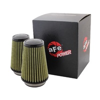 Magnum FLOW Pro-GUARD 7 Air Filters - 3.5" Flange, 5" Base, 3.5" Top, 7" Height - 2 Pack