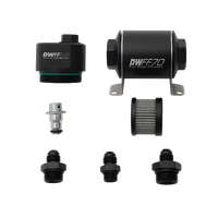 DWFFR-X 70mm Billet Fuel Filter Regulator, 10 Micron with 6AN Fittings
