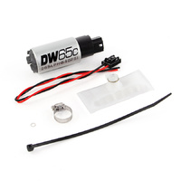 DW65C 265lph Compact Fuel Pump w/Install Kit (BMW 3 88-91)