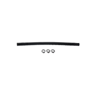Convoluted Tubing, 250mm Length x 8mm ID Side 1 x 8mm ID Side 2, Black