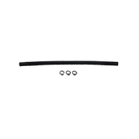 Convoluted Tubing, 300mm Length x 8mm ID Side 1 x 8mm ID Side 2, Black