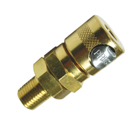 Air Fitting - 1/4" Male Thread Coupler - Jamec Type - 105 Series