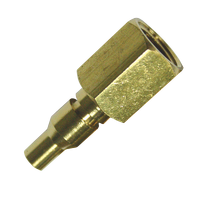 Air Fitting - 1/4" Female Thread Plug - Jamec Type - 105 Series - Box of 2