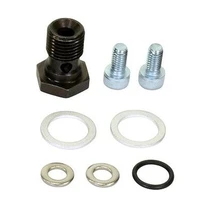 Adjustable Fuel Pressure Regulator Barb Fitting Banjo Bolt