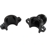 Clamp On Hard Line to Male AN Adapter 5/16" to -6AN - Black Finish