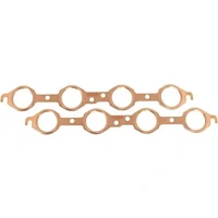 Round Port Copper Embossed Exhaust Gaskets - 1.750" Round Port Size (GM LS )