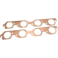 Round Port Copper Embossed Exhaust Gaskets - 2.400" Round Port Size (Big Block Chevy)