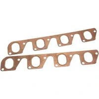 Copper Embossed Exhaust Gaskets - 1.350" x 1.875" Port Size (Ford Cleveland 351 2V)