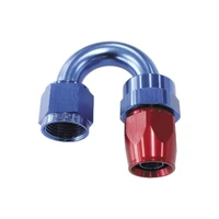 200 Series PTFE 180 Deg Alloy Hose End -6AN