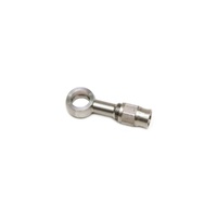 Stainless Steel -3AN Straight Banjo Hose End Eye 10mm - Long - 3/8