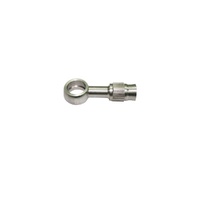 Stainless Steel -3AN Straight Banjo Hose End Eye 7/16" - Long