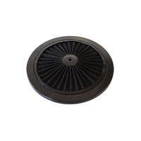 9" Full Flow Air Filter Top Plate - Black