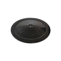 14" Air Filter Top Plate - Black Steel