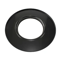 14" Air Filter Base Only 7-5/16" - Flat Base - Black