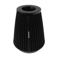 6" Tapered Inverted Clamp-On Filter - 7.5" - 4.7" O.D, 8" High - Black