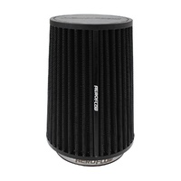 4" Clamp-On Tapered Filter - 4.6" - 5.9" O.D, 7" High - Black