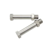 Stainless Steel 2 3/8" Through Frame Fitting M10 x 1.0 Female - Pair