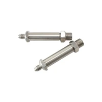 Stainless Steel 2 3/8" Through Frame Fittings 1/8" NPT To -3AN - Pair