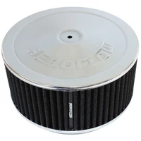 9" x 4" Air Filter Assembly 7-5/16" Neck - Chrome Cotton