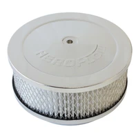 6 3/8" x 2 1/2" Air Filter Assembly 5 1/8" Neck - Chrome Paper