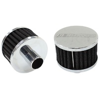 1" Push In Breather Filter 3" O.D,2" High - Chrome