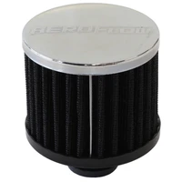 1 1/4" Push In Breather Filter 3" O.D, 2 1/2"High - Chrome