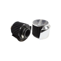 1.375" Breather Filter w/Shield 3" O.D,2.5"High - Chrome