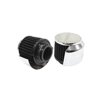 1.5" Breather Filter w/Shield 3" O.D,2.5"High - Chrome