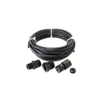 1/8" Nylon Tubing w/Black Fittings - 3.6m long