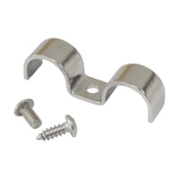 7.9mm Dual Hard Line Clamp - Stainless Steel - Single
