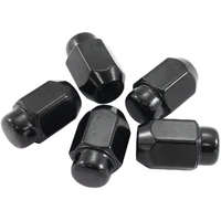 Closed Black Wheel Nuts - 7/16-20"