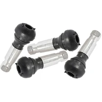 Rubber Pull-Thru Valve Stems - Chrome Finish