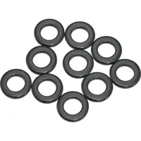 Chromoly Black Oxide Flat Washers - M10 10.2mm I.D 20mm O.D 3mm Thick