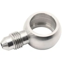 Stainless Steel Short Banjo to Male AN -4AN - 14mm 9/16" to -3AN Male