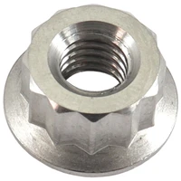 M6 x 1.00mm Titanium 12 Point Nut